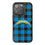 Los Angeles Chargers Plaid Bling Phone Case-0