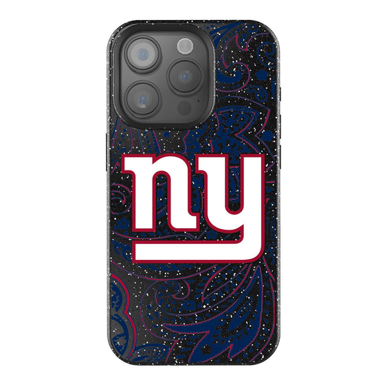 New York Giants Paisley Bling Phone Case-0