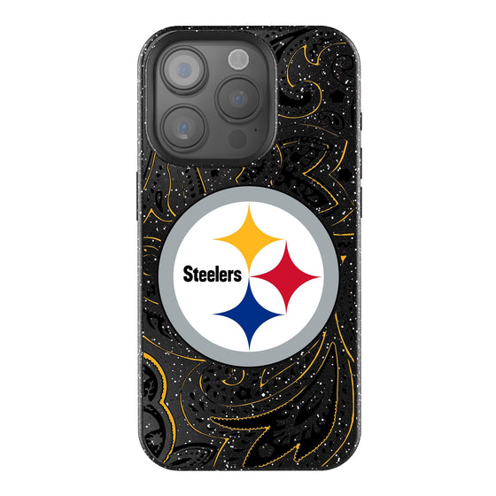 Pittsburgh Steelers Paisley Bling Phone Case-0