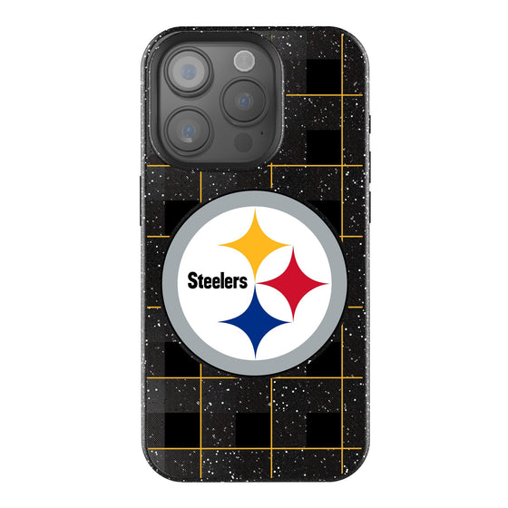 Pittsburgh Steelers Plaid Bling Phone Case-0