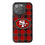 San Francisco 49ers Plaid Bling Phone Case-0