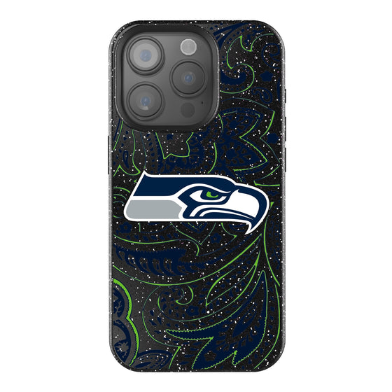 Seattle Seahawks Paisley Bling Phone Case-0