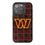 Washington Commanders Plaid Bling Phone Case-0