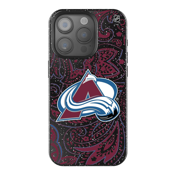 Colorado Avalanche Paisley Bling Phone Case-0