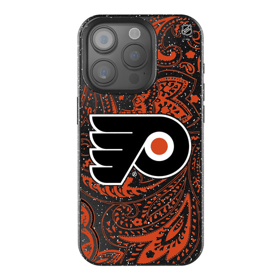 Philadelphia Flyers Paisley Bling Phone Case-0