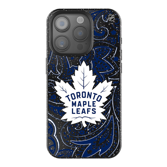 Toronto Maple Leafs Paisley Bling Phone Case-0