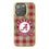 Alabama Crimson Tide Plaid Bling Phone Case-0