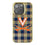 Virginia Cavaliers Plaid Bling Phone Case-0