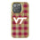 Virginia Tech Hokies Plaid Bling Phone Case-0