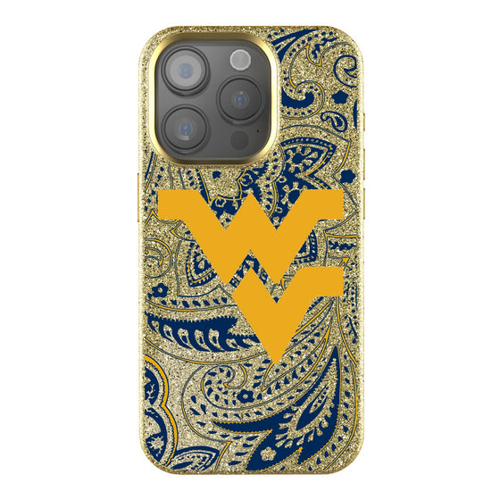 West Virginia Mountaineers Paisley Bling Phone Case-0