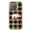 Arkansas Razorbacks Plaid Bling Phone Case-0