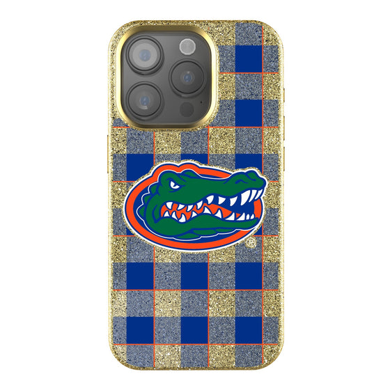 Florida Gators Plaid Bling Phone Case-0