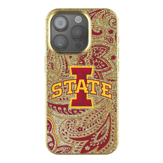 Iowa State Cyclones Paisley Bling Phone Case-0