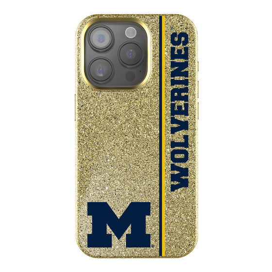 Michigan Wolverines Sidebar Bling Phone Case-0