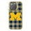 Michigan Wolverines Plaid Bling Phone Case-0