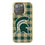 Michigan State Spartans Plaid Bling Phone Case-0