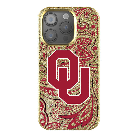 Oklahoma Sooners Paisley Bling Phone Case-0