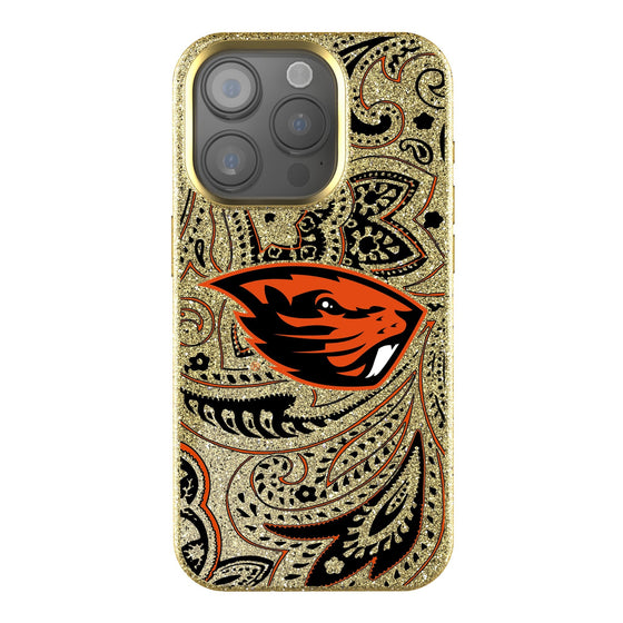 Oregon State Beavers Paisley Bling Phone Case-0