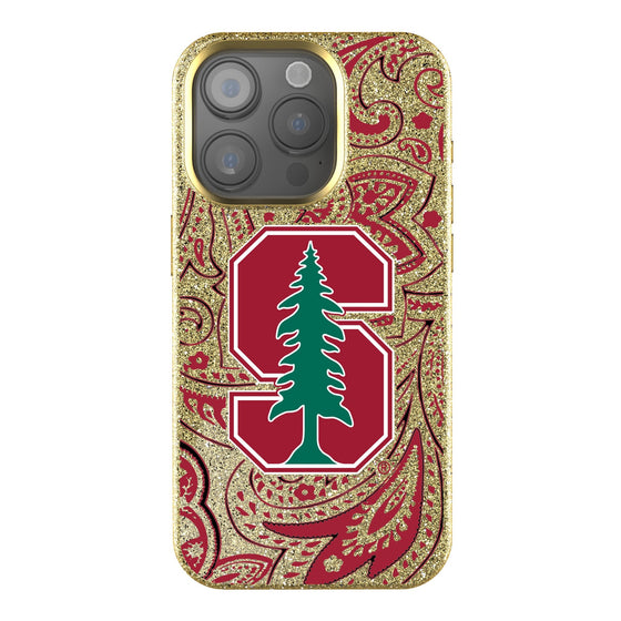 Stanford Cardinal Paisley Bling Phone Case-0