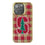 Stanford Cardinal Plaid Bling Phone Case-0