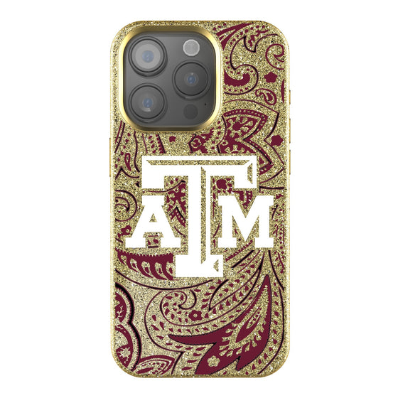 Texas A&M Aggies Paisley Bling Phone Case-0