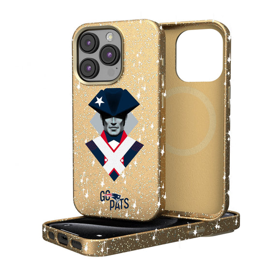 New England Patriots 2024 Illustrated Limited Edition Bling Phone Case-0