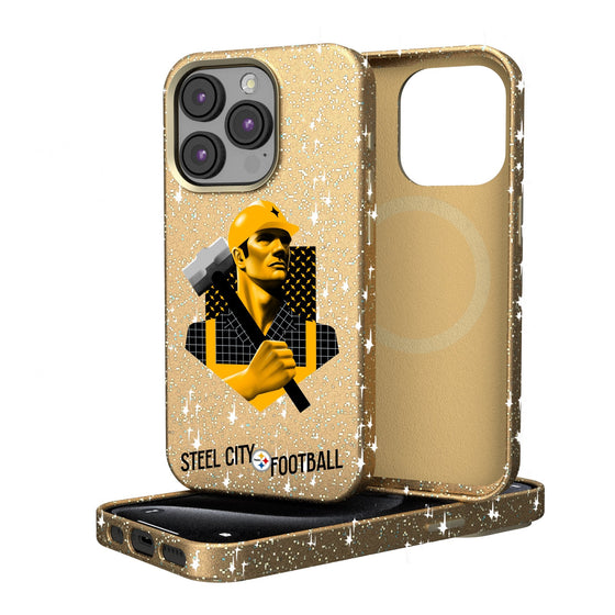 Pittsburgh Steelers 2024 Illustrated Limited Edition Bling Phone Case-0