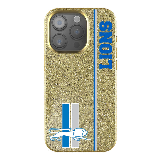 Detroit Lions Retro Sidebar Bling Phone Case-0