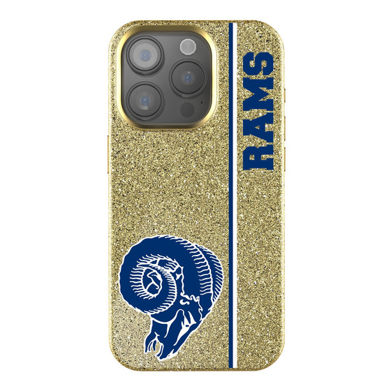 Los Angeles Rams Historic Collection Sidebar Bling Phone Case-0