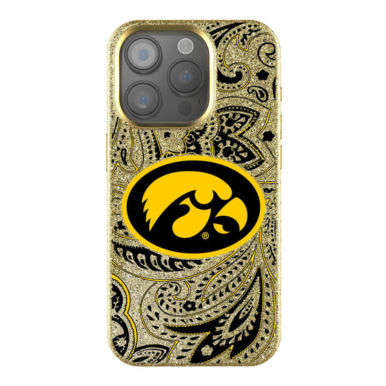 Iowa Hawkeyes Paisley Bling Phone Case-0