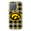 Iowa Hawkeyes Plaid Bling Phone Case-0