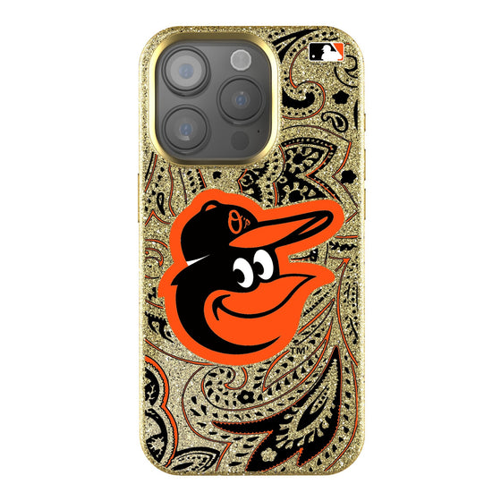 Baltimore Orioles Paisley Bling Phone Case-0