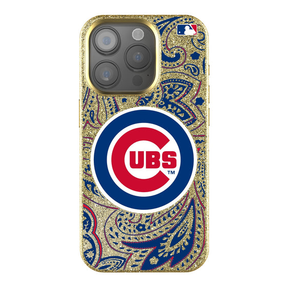 Chicago Cubs Paisley Bling Phone Case-0