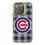 Chicago Cubs Plaid Bling Phone Case-0