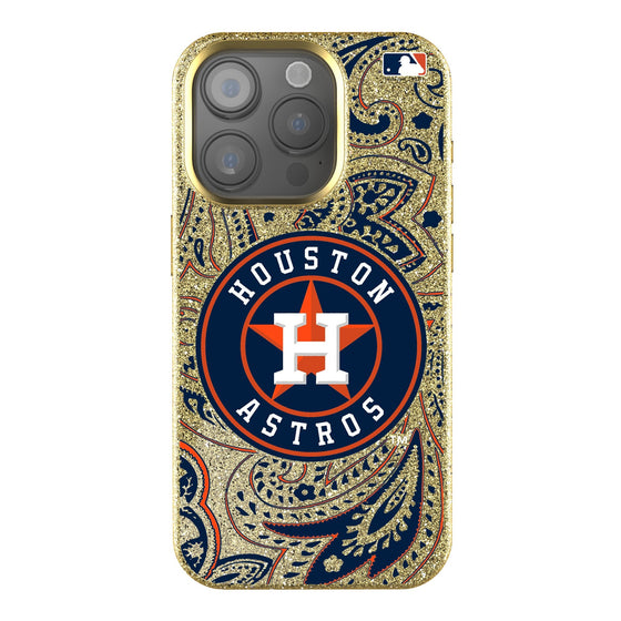 Houston Astros Paisley Bling Phone Case-0