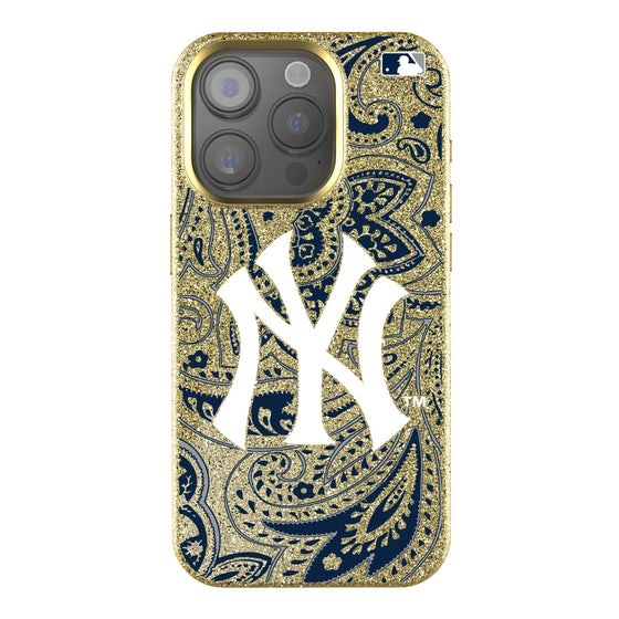 New York Yankees Paisley Bling Phone Case-0