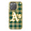 Oakland Athletics Plaid Bling Phone Case-0