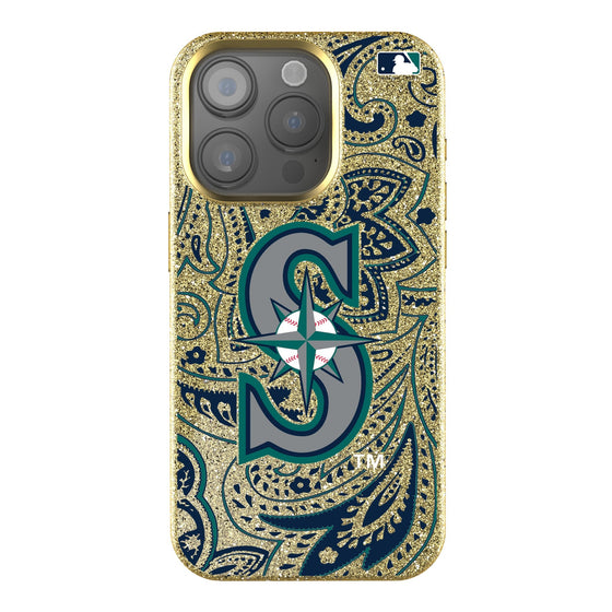 Seattle Mariners Paisley Bling Phone Case-0