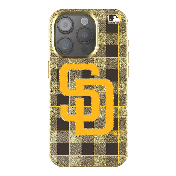 San Diego Padres Plaid Bling Phone Case-0