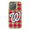 Washington Nationals Plaid Bling Phone Case-0