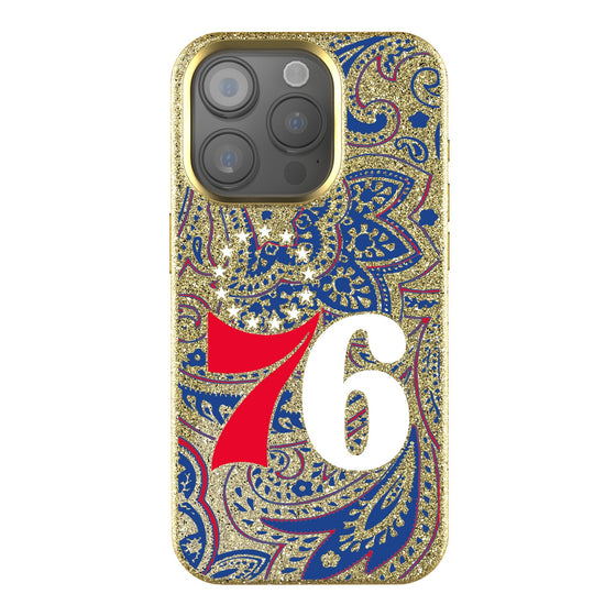 Philadelphia 76ers Paisley Bling Phone Case-0