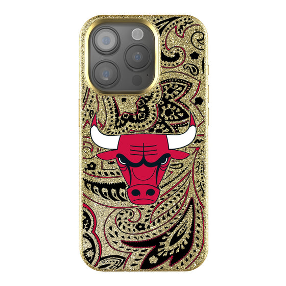 Chicago Bulls Paisley Bling Phone Case-0