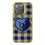 Memphis Grizzlies Plaid Bling Phone Case-0