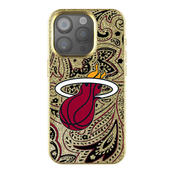 Miami Heat Paisley Bling Phone Case-0