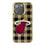 Miami Heat Plaid Bling Phone Case-0