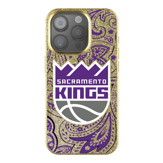 Sacramento Kings Paisley Bling Phone Case-0