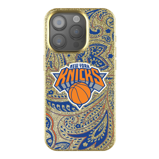 New York Knicks Paisley Bling Phone Case-0