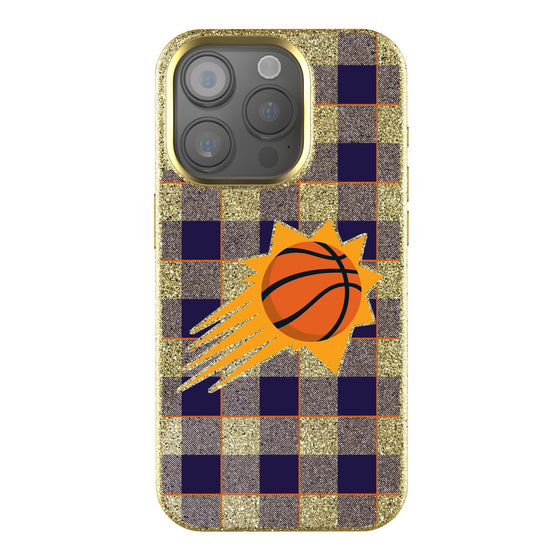 Phoenix Suns Plaid Bling Phone Case-0