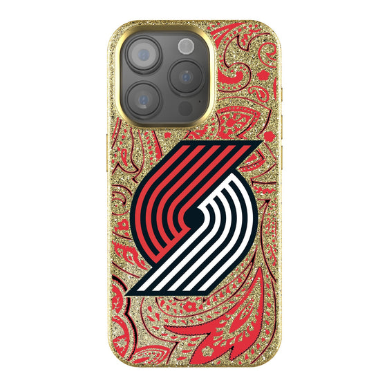 Portland Trail Blazers Paisley Bling Phone Case-0