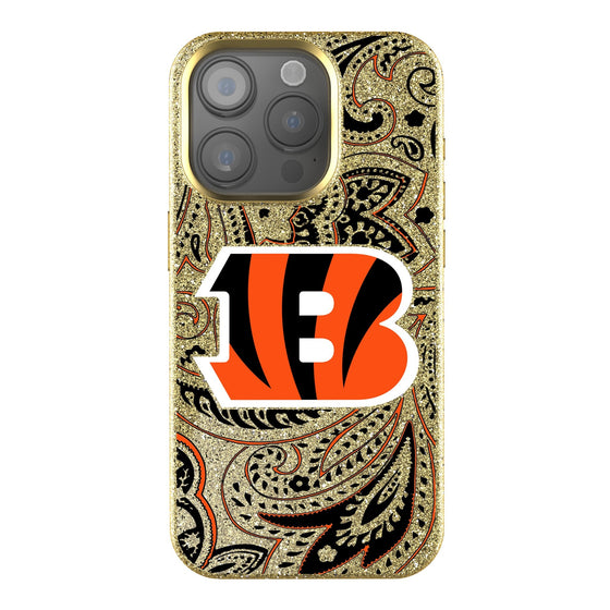 Cincinnati Bengals Paisley Bling Phone Case-0